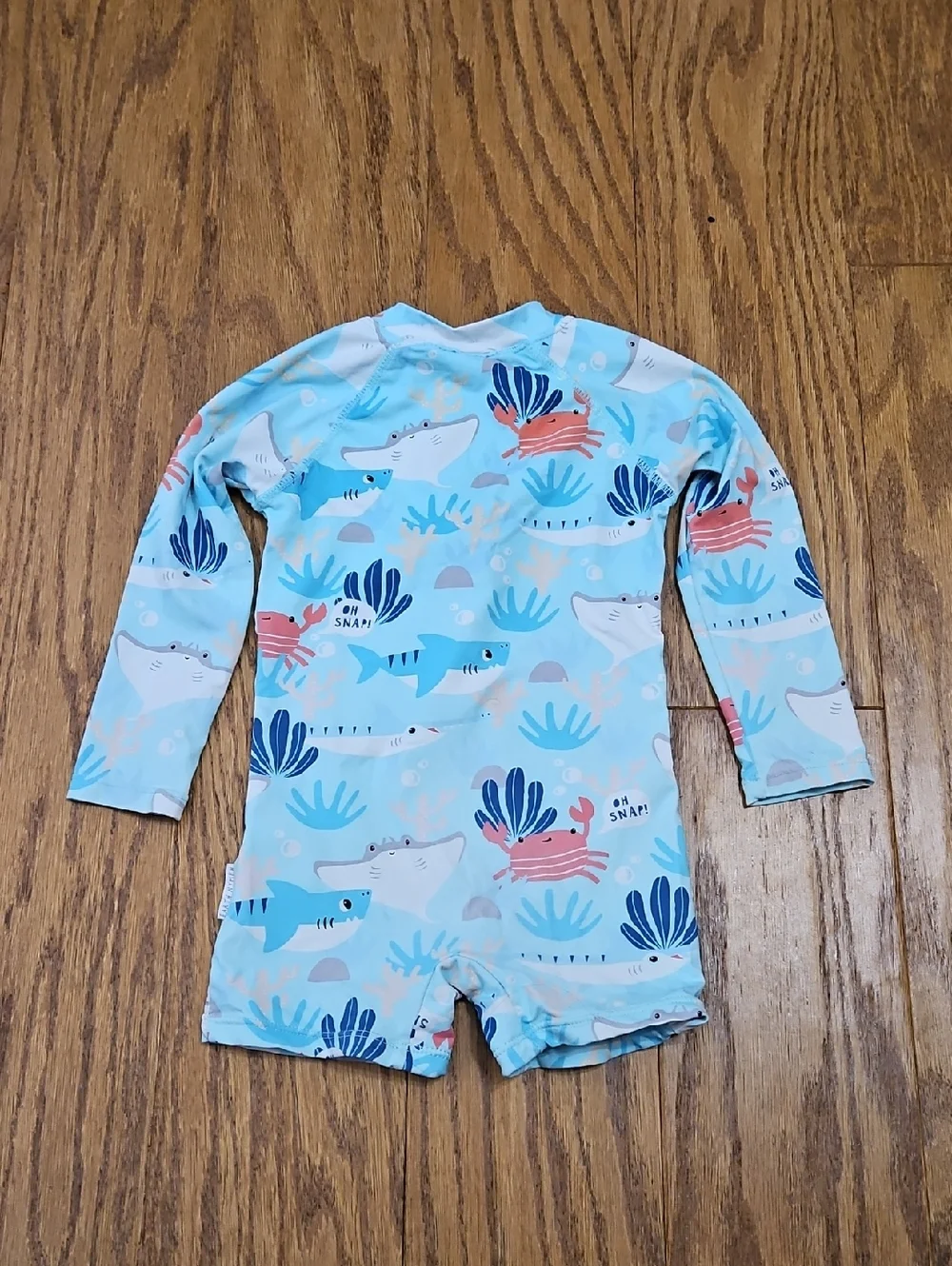 Earth Nymph bathing suit / Rash Suit baby/toddler size 2 Oceanic Print